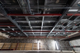 02.12.2021: Decke im Galeriegeschoß
