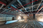 03.03.2022: Vorarbeiten für die Deckeninstallation