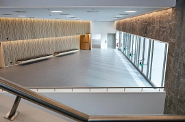 05.10.2023: Blick von der Treppe ins Parkettgeschoss