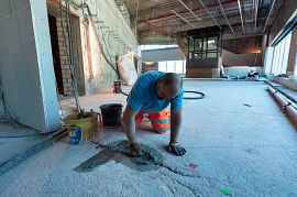 11.08.2022: Betonsanierung im Parkettgeschoss