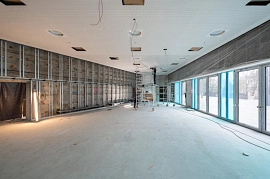 12.01.2023: Arbeiten am Lüftungssystem im Parkettgeschoss