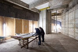 12.05.2021: Arbeiten im Parkettgeschoß