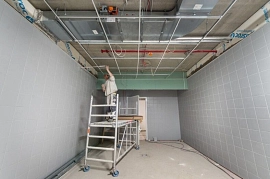 17.03.2022: Deckenkonstruktion in der Spülküche