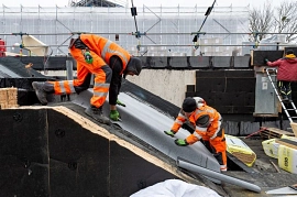 18.03.2021: Arbeiten an der Terrasse