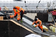 18.03.2021: Arbeiten an der Terrasse