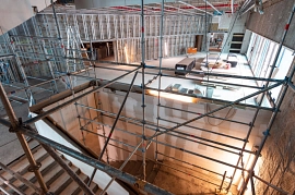 20.10.2022: Treppenhaus auf der Südseite