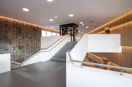 26.01.2024: Die neue Stadthalle kurz vor der Eröffnung