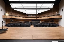 26.01.2024: Die neue Stadthalle kurz vor der Eröffnung
