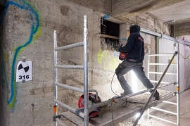 29.04.2021: Arbeiten in einem Erdgeschoßraum
