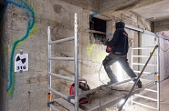 29.04.2021: Arbeiten in einem Erdgeschoßraum