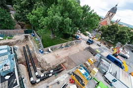 29.07.2021: Baustelle für Fernwärme