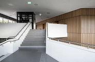 29.09.2023: Blick von der Galerie hinauf ins Galeriegeschoss