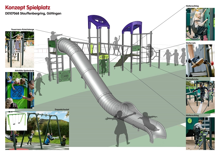 Entwurf für den Spielplatz Stauffenbergring