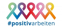 Logo #positivarbeiten - Deutsche Aidshilfe&nbsp;&copy;&nbsp;DAH