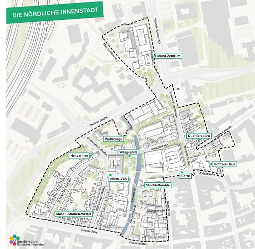 Sanierungsgebiet Nördliche Innenstadt - Karte
