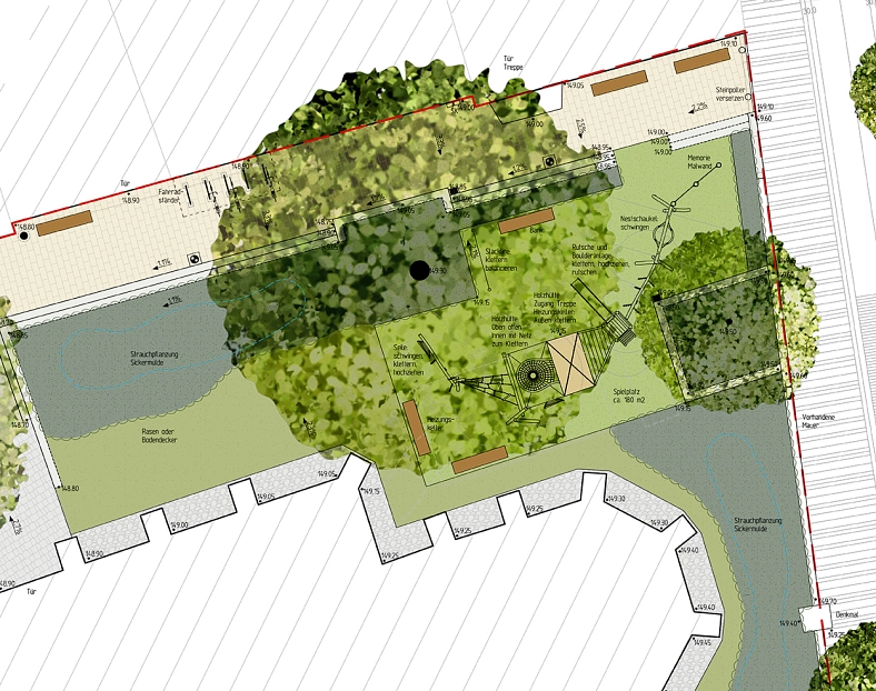Plan - Spielplatz an der Jacobikirche (Ausschnitt)