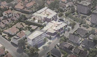 Visualisierung zum Nahversorgungszentrum Kiesseestraße von fehlig moshfeghi